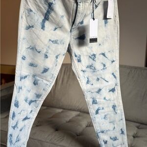 Sofia by Sofia Vergara Blue Cloud Acid Wash Skinny Jeans NWT